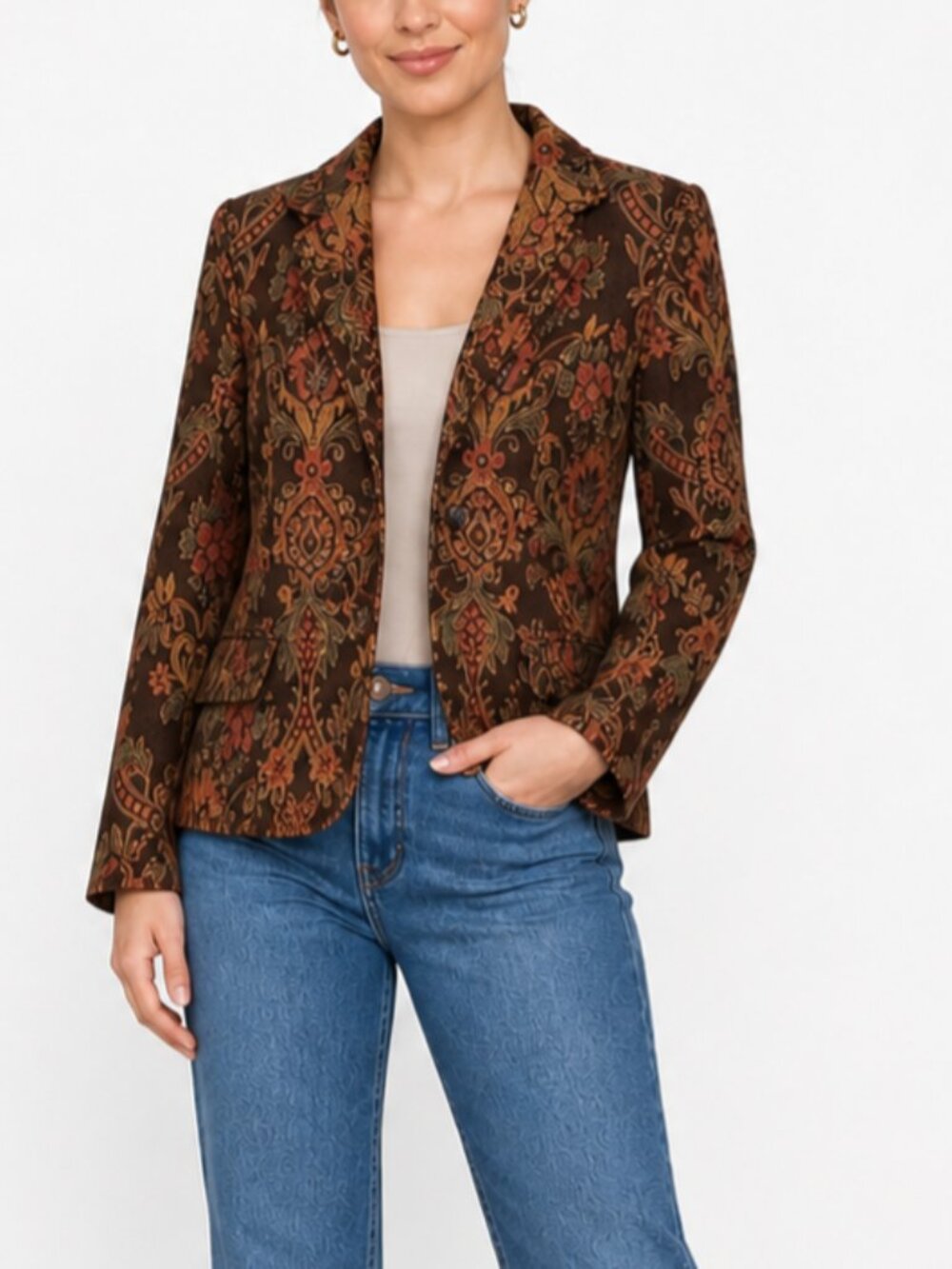 Flashback Floral Tapestry Jacket L